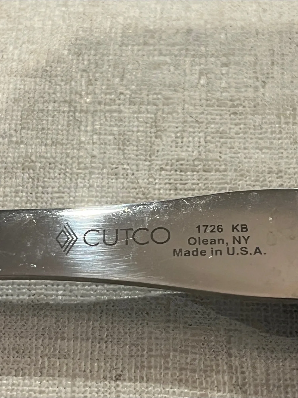 Classic Cutco Black Handle Stainless large Fork. GUC!